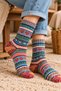 Colorful and Geometric Patterned Thick Knitted Winter Sock Set - 4