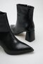 Women's Pointed Toe Zippered 4 cm Heeled Stylish Boots - 3