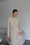 Layered Button Detail Gathered Maxi Long Dress - 6