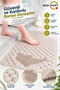 Fish Patterned Suction Cup Bathroom and Shower Cabin Anti-Slip Mat, Bathtub Massage Mat 35X68 cm (M-10)