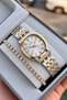 Original Women's Watch - 3 Atm Water Resistant - Gold and Silver Steel Strap - Japanese Movement - 2-Year Warranty - Stylish Gift Boxed Wristwatch Hmby2089C3 - 2