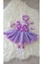 Baby Girl Laser Floral, Purple, Special Occasion, Mevlit, Eid and Birthday Dress Set Evening Gown