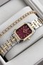 Original Women's Watch - 3 Atm Water Resistant - Gold, Silver, Burgundy Steel Strap - Japanese Movement - 2-Year Warranty - Stylish Gift Boxed Wristwatch Hmby2091C4 - 5