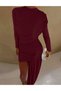 Rochie scurta, Visiniu - 5