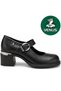 Labranda Genuine Leather Comfort Orthopedic Women's Classic Heeled Shoes Black