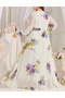 Rochie lunga, crem - 2