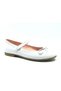 İremsu Pisi Moustache Velcro Girls' Ballerina Shoes WHITE
