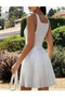 Rochie scurta, Alb - 3