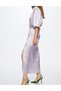 Rochie medie, Lila - 4