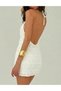 Rochie scurta, Bej - 4