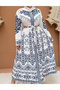 Rochie lunga, Alb - 6