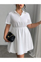 Rochie scurta, Alb - 3