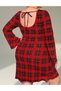 Rochie scurta, rosu - 5