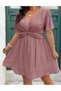 Rochie scurta, Roz - 5