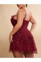 Rochie scurta, Visiniu - 3