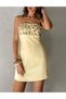 Rochie scurta, Galben - 2