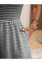 Rochie scurta, Alb/Negru - 4