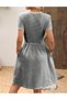 Rochie scurta, Alb/Negru - 3