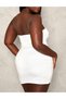 Rochie scurta, Alb - 4