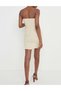 Rochie scurta, Crem - 2