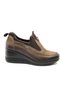 Maranta Genuine Leather Wedge Heel Orthopedic Women's Casual Shoes Vi̇zon - 2