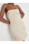 Rochie scurta, Crem - 3