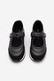 Women's Strappy Mary Jane Round-Toe Casual Sports Flats Sneakers, Black. - 5