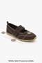 Women's Double Strap Stitching Detailed Round Toe Mary Jane Casual Sports Ballerina Sneaker Meliro Brown Suede - 8
