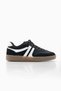 Women's Sneaker Lace-Up Flat Sole Suede Sports Shoes Tiyone Black - 4