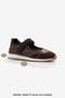 Women's Strappy Mary Jane Round Toe Suede Casual Sports Ballerina Sneaker Leris Brown - 8