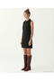 Plain Shirt Collar Sleeveless Dress - 5