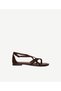 Closed Back Suede Flip-Flop Sandals