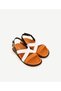 Cross Strap Leather Sandals - 4