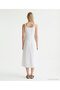 Straight Square Neck Strap Dress - 6