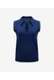 Polo Collar Sleeveless Sweater - 5