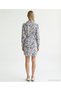 Straight Jacket Collar Long Sleeve Dress - 5