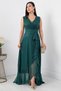 Zero Sleeve Double Breasted Long Dress 13394 - 4