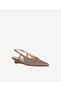 Short Wedge Heeled Pointed Toe Leather Shoes - 2