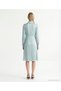 Plain Shirt Collar Long Sleeve Dress - 7