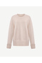 Wool Cashmere Wide Crew Neck Long Sleeve Sweater - 5