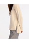 Wool Cashmere Wide Crew Neck Long Sleeve Sweater - 3