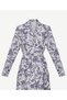 Straight Jacket Collar Long Sleeve Dress - 6