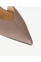 Short Wedge Heeled Pointed Toe Leather Shoes - 5