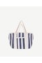 Striped Large Beach Bag