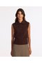 Regular Half Turtleneck Sleeveless Sleeve Sweater - 3