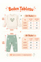 Baby Girl Heart Detailed Corduroy Set, Flounce Top and Bottom Clothing Set - 3