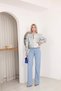 Patterned Glittery Jacquard Women's Jacket - 7