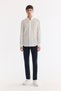 Men's White Bottomed Collar 100% Cotton Breathable Comfort Fit Shirt A61Y2022 - 6