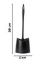 Sb-776 Silicone Wc Toilet Bathroom Sink Brush Toilet Bowl Cleaning Brush Black - 4