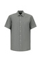 Short Sleeve Regular Fit Cotton Plaid Shirt